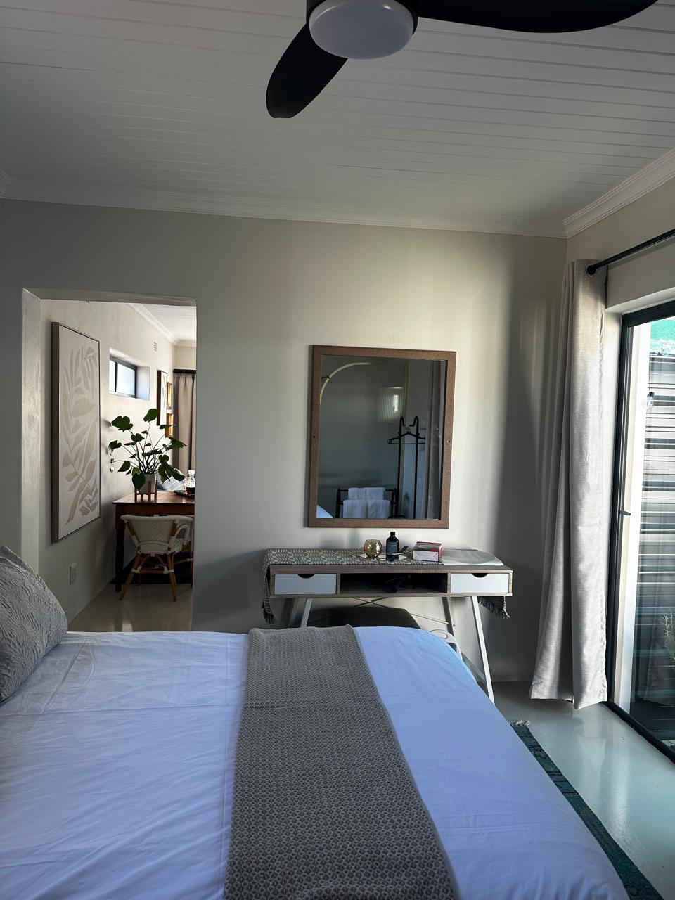 View from the bedroom toward the lounge and patio doors